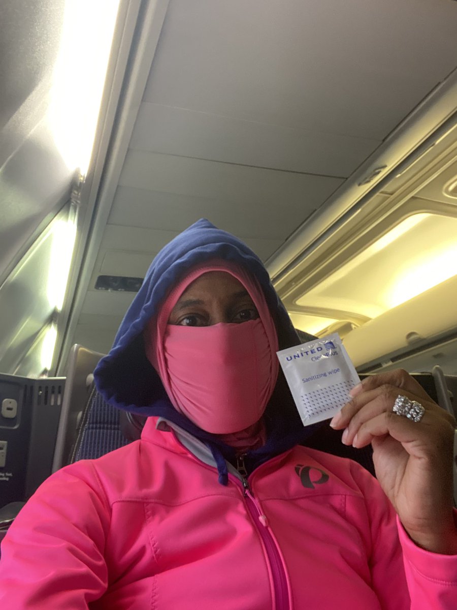 lntannis's tweet photo. Thank you @united for flying me through the friendly skies once again!!!! First flight since March 11, 2020! 🙏🏾 https://t.co/7ZB3oVeH0M