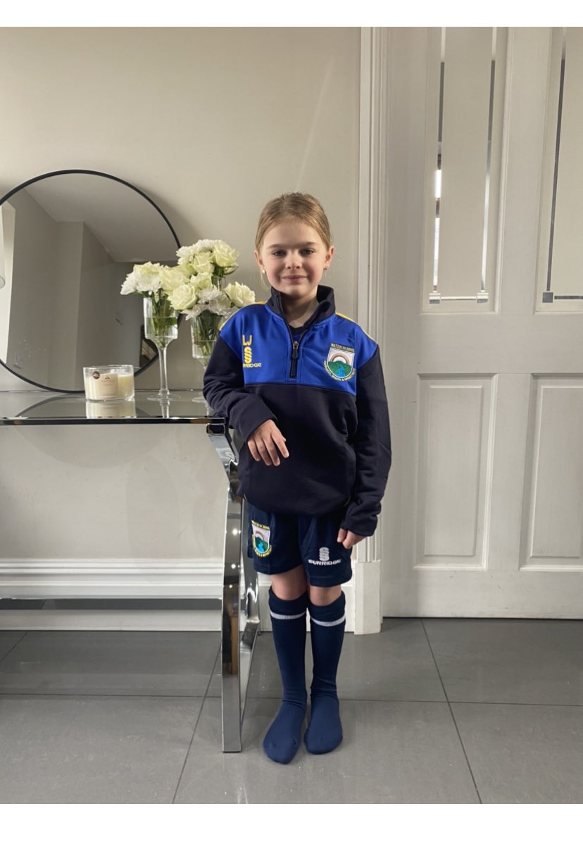 CorlessLauren's tweet photo. I wasn’t quite sure which Lottie was more excited about this morning, her new PE kit arriving in time to wear today or the fact she now matches @MSmed4 🤣 her words “YESSSS I NOW MATCH MR SMEDLEY WOOHOO” ⚽️🏈🏏🥎 @Waterprimary https://t.co/8RjtJ2JDpN