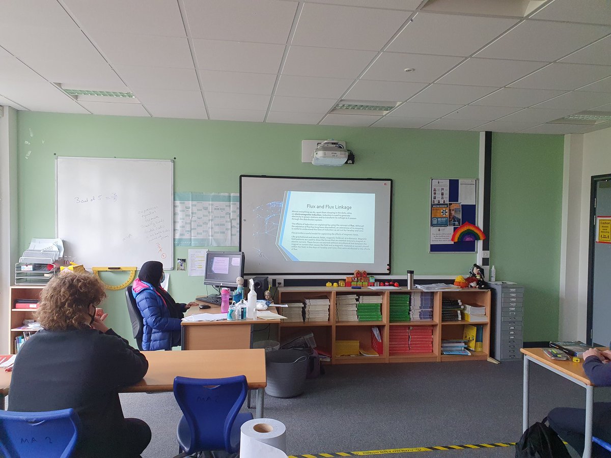 Thanks to Ruqaiyah for running the first part of our Physics lesson. A great intro to Faraday's Law and Lenz's Law.......all the content tailored to the spec.