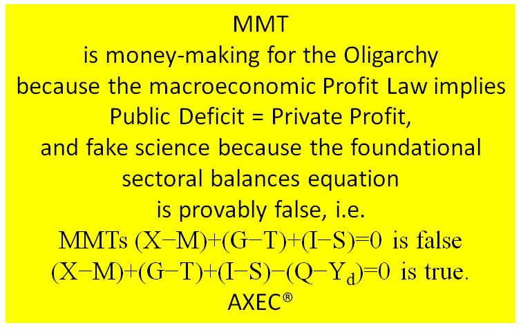 AXECorg's tweet image. #LearnAlgebra

See equ. 4 and Figure 2 in

Wikipedia, economics, scientific knowledge, or political agenda pushing?
axecorg.blogspot.com/2020/06/wikipe…

See especially section Provably False / MMT.

#MMT
#ModernMoronomicTrash