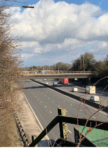 ButterleyTrust's tweet photo. 6/6 Photos courtesy of Dawn Hannibal, daughter of John Hardwick. They show the #Bridge near to #TrowellServices over the M1 where John secretly #welded a commemorative plate to his #Butterleyironworks mentor &friend, Ray Castledine. https://t.co/NfVHUGV7fN https://t.co/nbteqcYGVq