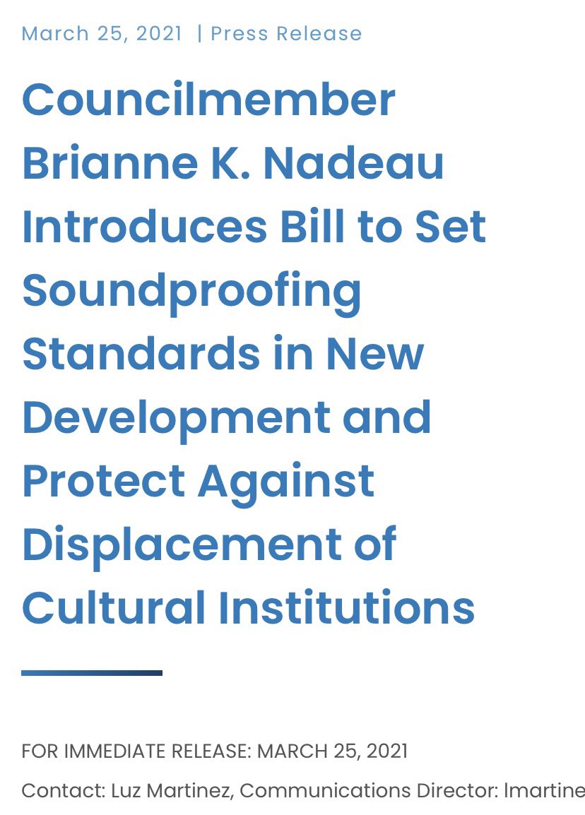 listenlocaldc's tweet photo. Councilmembers @BrianneKNadeau @CMLewisGeorgeW4 @CMCHenderson @CMBrookePinto @RobertWhite_DC just introduced legislation that will play a huge part in preventing the gentrification of the arts in DC! #soundproofdc #dontmutedc #harmoniouslivingdc https://t.co/VRgEAxq5iL