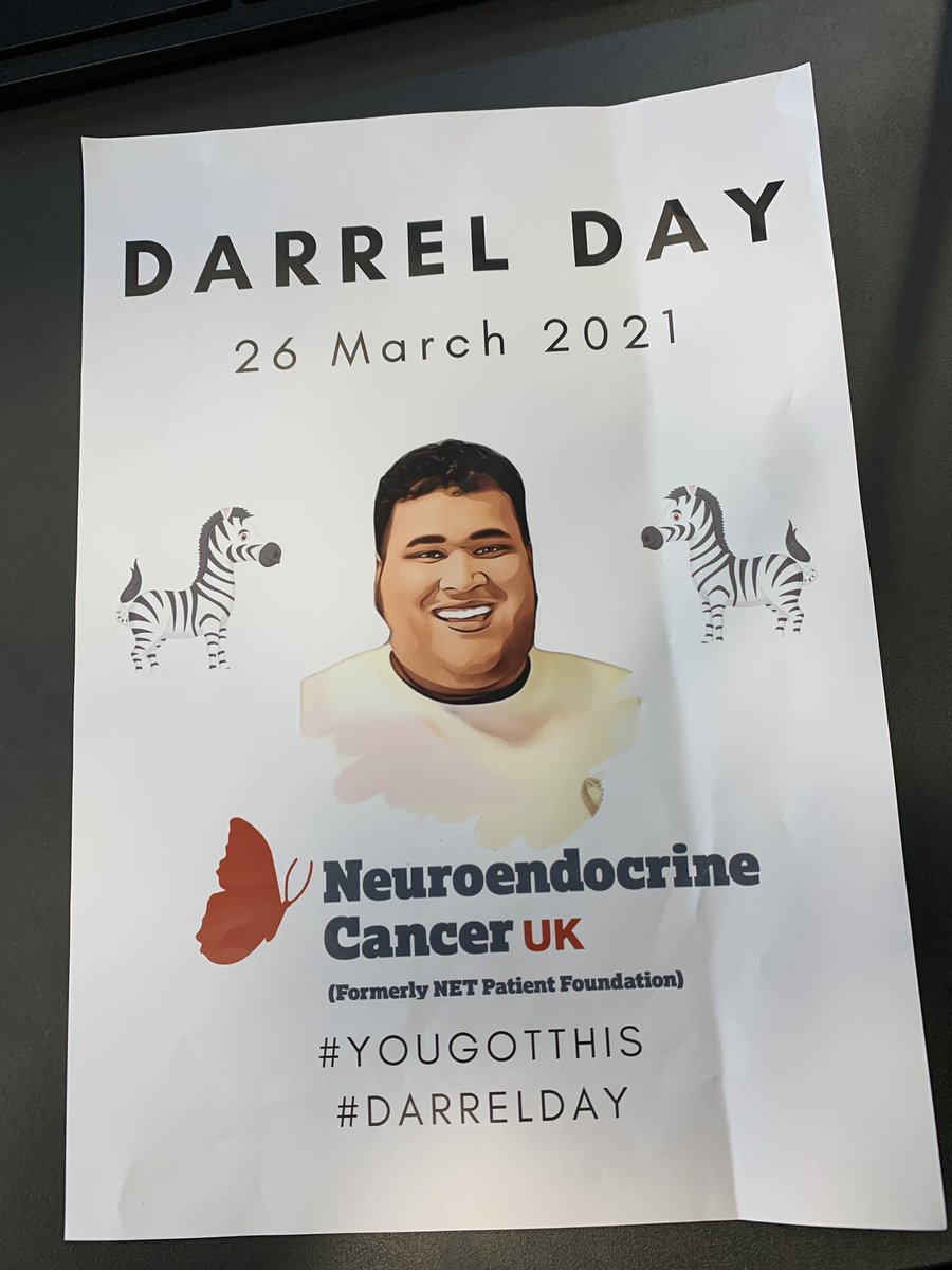 Today is Darrel Day great to see the whole company coming together for a great guy and a great cause. <a href="/ncukcharity/">Neuroendocrine Cancer UK #NotJustNECancer</a> #darrelday #yougotthis