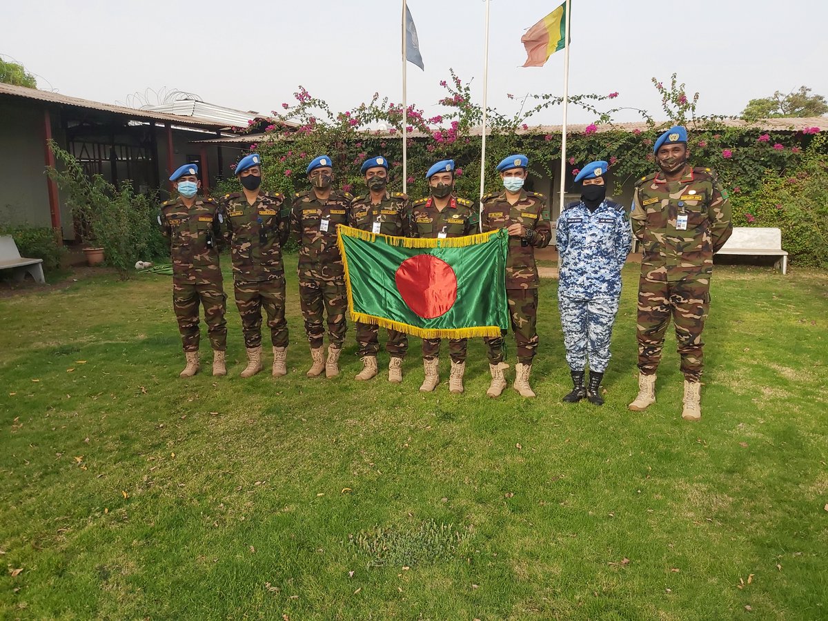 Gyllensporre's tweet photo. Happy National Day to our #Bangladeshi peacekeepers! Since 2013, #Bangladesh has deployed men and women to serve peace in #Mali constituting a valuable asset for #MINUSMA. With their devotion and commitment, they reflect great merit on their country. https://t.co/WvPCXc56UT