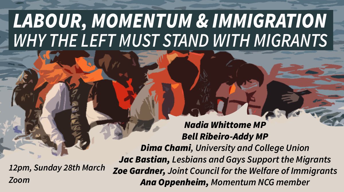 labfreemvmt's tweet photo. 💥 EXCITING NEWS 💥

At our Sunday rally, we will be joined by the fantastic @BellRibeiroAddy!

She'll be speaking alongside:

📢 @NadiaWhittomeMP
📢 @DimaChami, @UCU
📢 Jac, @lgsmigrants
📢 @ZoeJardiniere, @JCWI_UK
📢 @AnaOpp, @PeoplesMomentum

Register: https://t.co/QRMH5bbQnL https://t.co/M6Z96si69w
