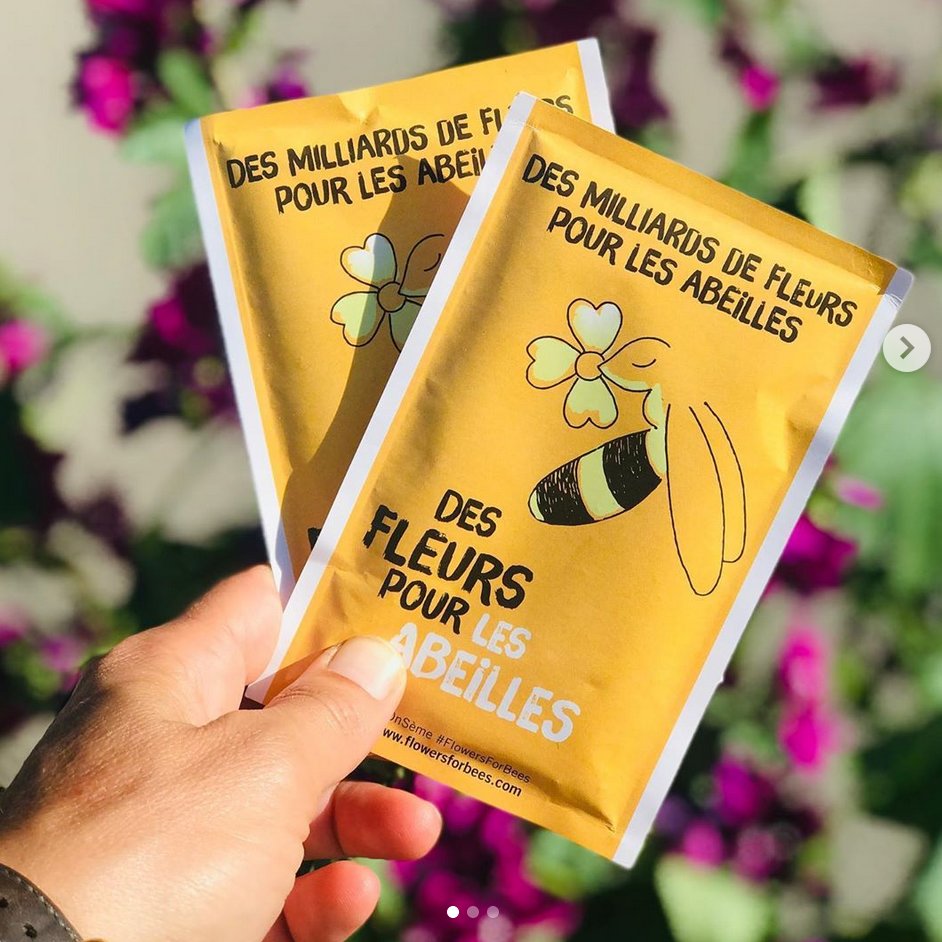 fforbees's tweet image. "Des Fleurs pour les Abeilles" revient en 2021 du 20 mai au 20 juin. Commandez dès à présent vos sachets de graines pour les abeilles !🐝 

Pour commander ---&amp;gt; flowersforbees.com/produit/comman… @fforbees
