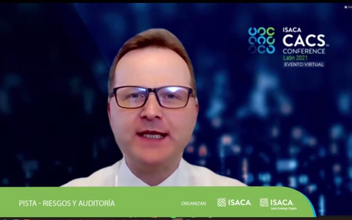wilson_andia's tweet photo. Excelente la presentación de @dimitribest en el #LATINCACS 2021 organizado por @isaca_rd https://t.co/hviWgRDqz4
