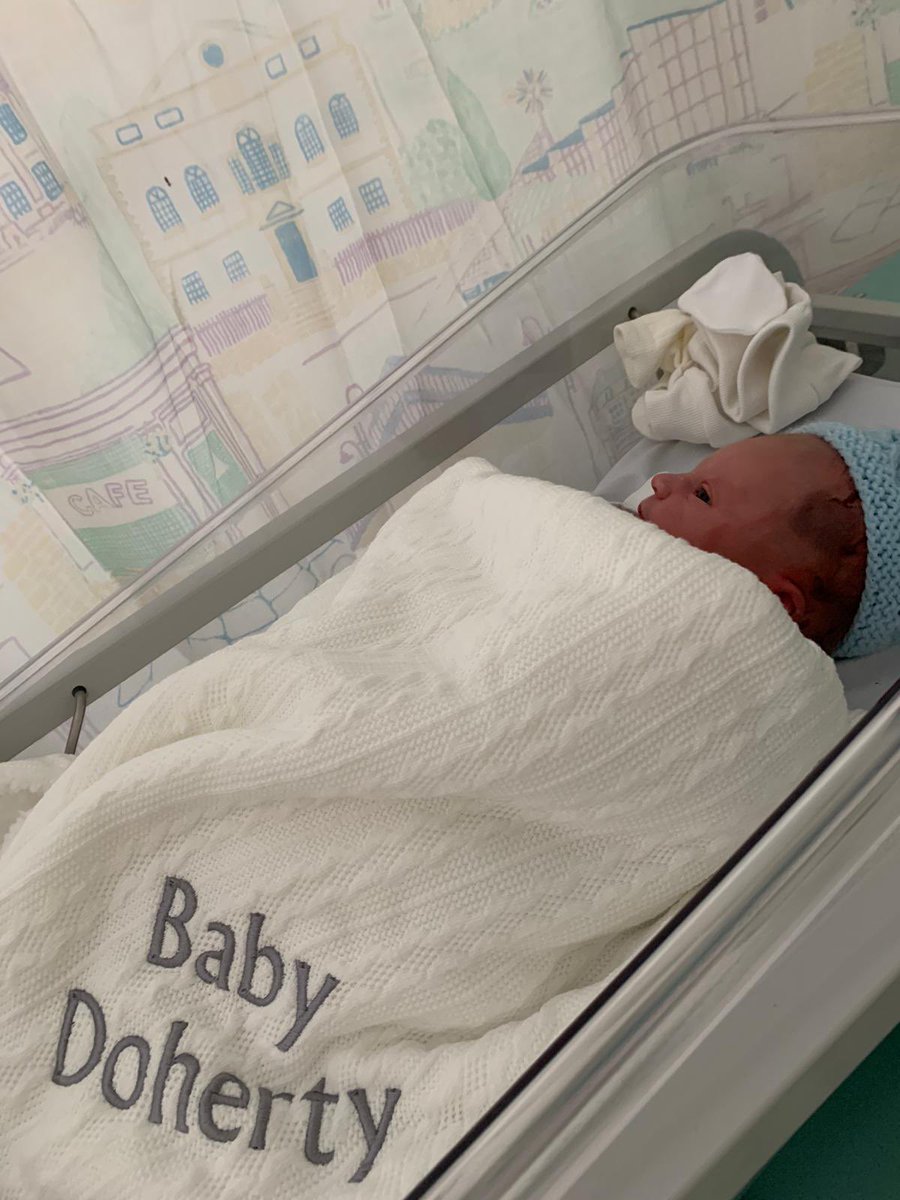 BBGAcademy's tweet photo. Delighted to share Team @BBGGeography news. Welcome to Arthur Benjamin Doherty, 8.20 this morning, 7pound 12. Mum and baby doing well. 💙💚💙 👶🏼 https://t.co/LLIzxI67RP