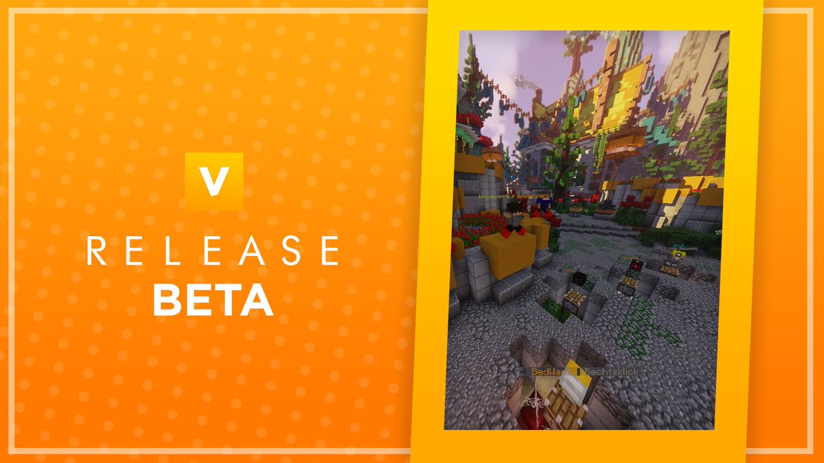 VentifyNetwork's tweet photo. 🔔| Informationen ➜ Beta Release

Wir releasen heute um 19 Uhr unser Netzwerk in der Beta!

Es können insgesamt 30 Spieler mit einem Beta-Key auf unser Netzwerk!
Nächste Woche eröffnen wir unser Server für alle! 

IP➜ https://t.co/TDOZzTyJI1

Wir freuen uns auf euch! 😋

~ VNTY https://t.co/rkQfrADgpt