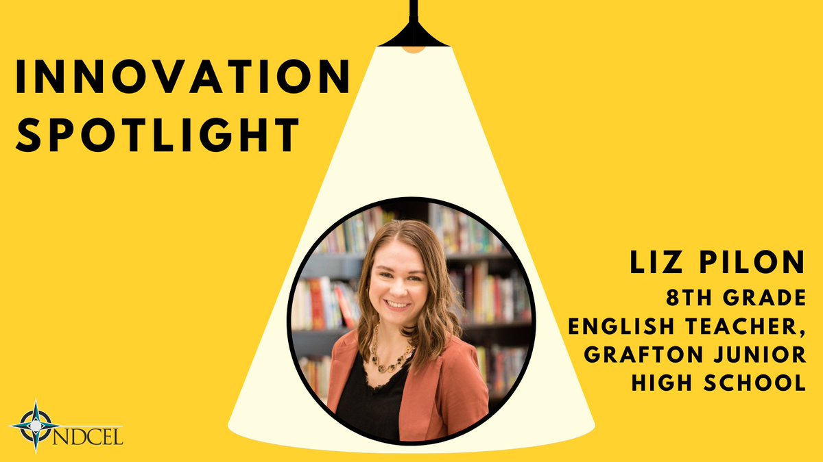 NDCEL teamed up with author &amp; education change agent, @dintersmith  to bring you Innovation Spotlight. This is an ongoing project that seeks to celebrate educators and spread innovative teaching practices. Go here to see our first teacher, Liz Pilon!: ndcel.us/page/liz-pilon