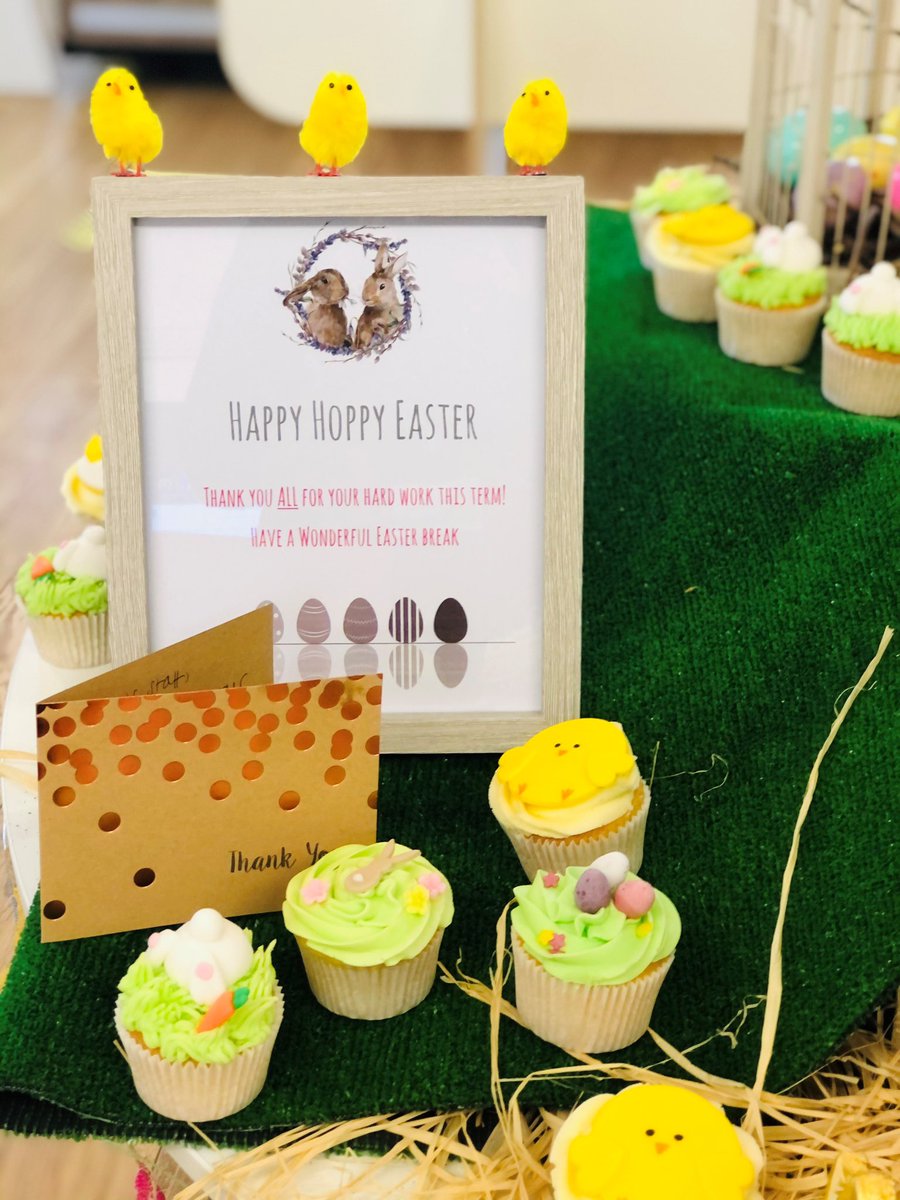 STAHS's tweet photo. Happy Easter and a big thank you to all STAHS staff who have put in a monumental effort this term. An eggcellent display from @STAHSCatering as always! https://t.co/LsnEodF794