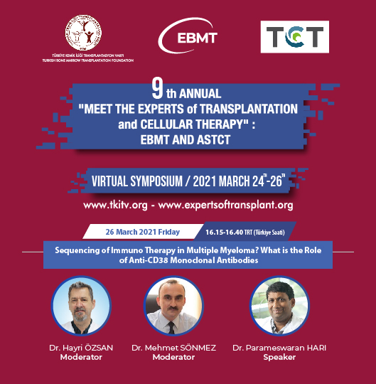 metdigital2021's tweet photo. "9th Meet The Expert of Transplantation and Cellular Therapy" 
3rd day started with the 4th session "Sequencing of Immuno Therapy in Mutiple Myeloma ? What is the Role of Anti-CD38 Monoclonal Antibodies""
@Phari 
 
https://t.co/vsWqE6CE0c
https://t.co/I6YjkoLdbr https://t.co/evQQ5r8QWN