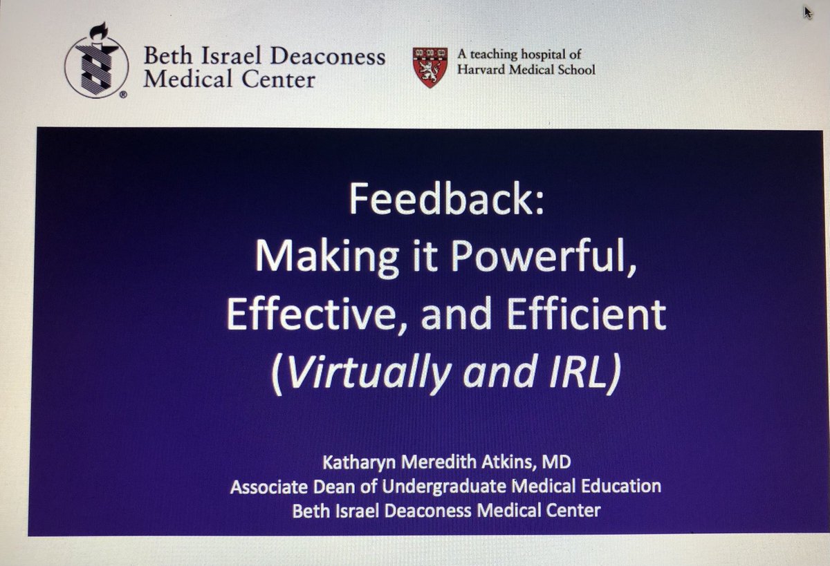 kkpeniston's tweet photo. Essential part of being a healthcare educator! Love learning a new tool to use. ⁦@BIDMC_Education�� #HMSMedEd21 https://t.co/zWTUuxrg6S