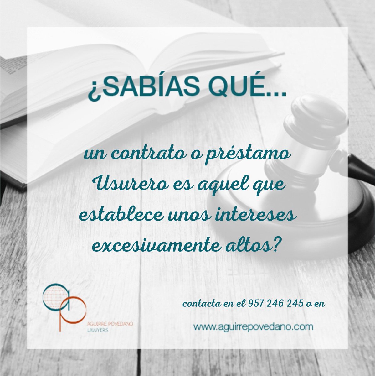 #aguirrepovedanoabogados #usura #intereses #abusividad #reclamaciones #Lawyers #Cordoba #cercania #lamejorbatallaeslaquenoselibra