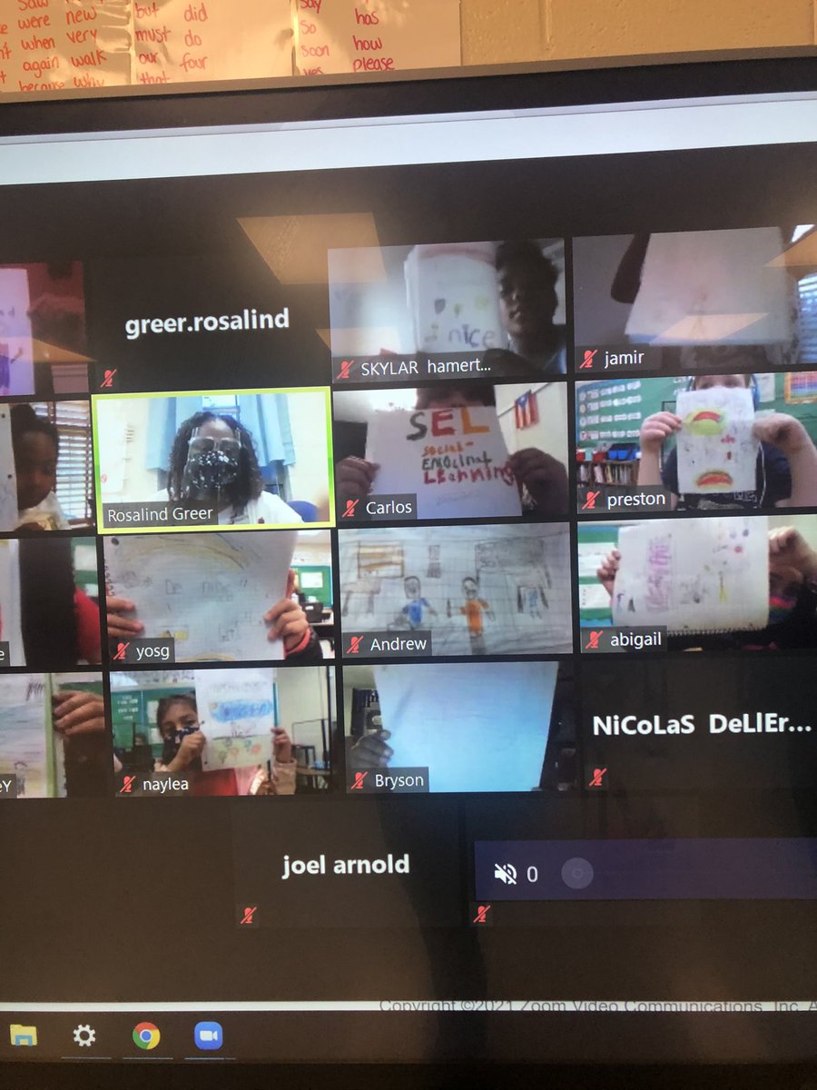 Clydianw's tweet photo. 2nd grade #selday @PDESRams ! Sharing our art with friends. #ncssbethebest #pbis #gapbis #pbisrewards #rethinked @EagerEducator @AmieCumming1 https://t.co/uerMh5vsGI