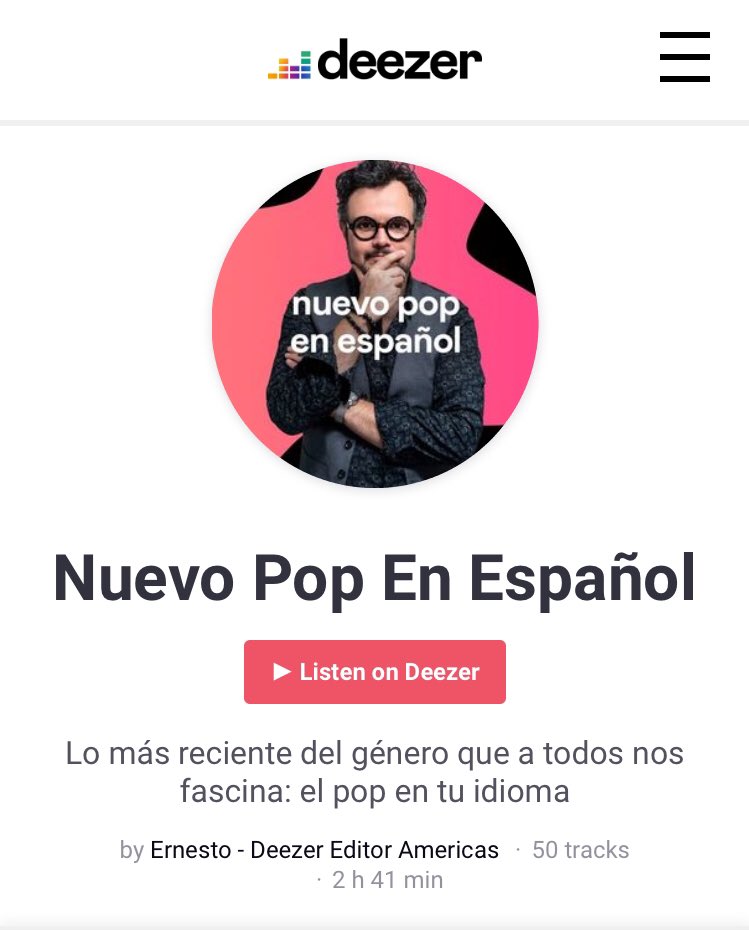 somosmomo's tweet photo. Buenos días !
Acá una lista de rolitas padres en tu idioma, donde obviamente estamos incluidos 🙃😎.
https://t.co/urxcZLt4kA

Gracias @deezerlatino 💜

#revolución #nuevopopentuidioma #deezermusic #momomúsica #elvirusdelbaile https://t.co/lbQaLbIdCB