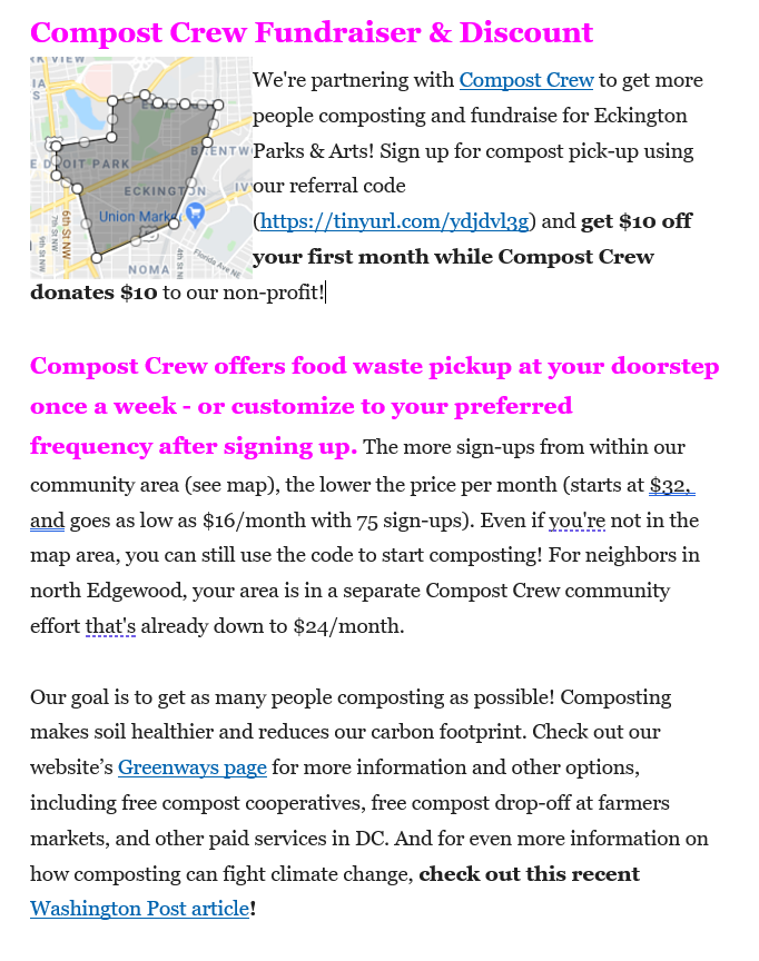 ScottRobertsDC's tweet photo. see this compost-opportunity item in the current @EckingtonParks &amp; Arts newsletter - note that the map includes @LeDroitParkDC &amp; #BloomingdaleDC 

sign up here:
https://t.co/kFKS8Fz0YJ

#EckingtonDC @EckingtonCivic https://t.co/biuNSIz5Sf
