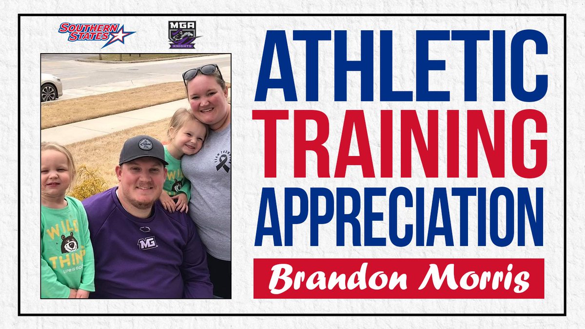 For National Athletic Training Month, we are profiling athletic trainers from SSAC institutions. Meet Brandon Morris from <a href="/MGAKnights/">Middle Georgia State Knights</a>

Full Q&amp;A: bit.ly/3fn8qQx