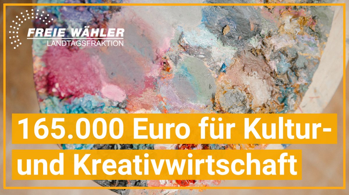 Unsere Abgeordneten Kerstin Radler und <a href="/EiblMdl/">MdL Manfred Eibl</a> haben sich für die finanzielle Unterstützung bedeutender Projekte der Kultur- und Kreativwirtschaft in Bayern besonders stark gemacht – und das bereits das zweite Jahr in Folge! Mehr Infos findet Ihr hier. 👉 is.gd/eHggzl