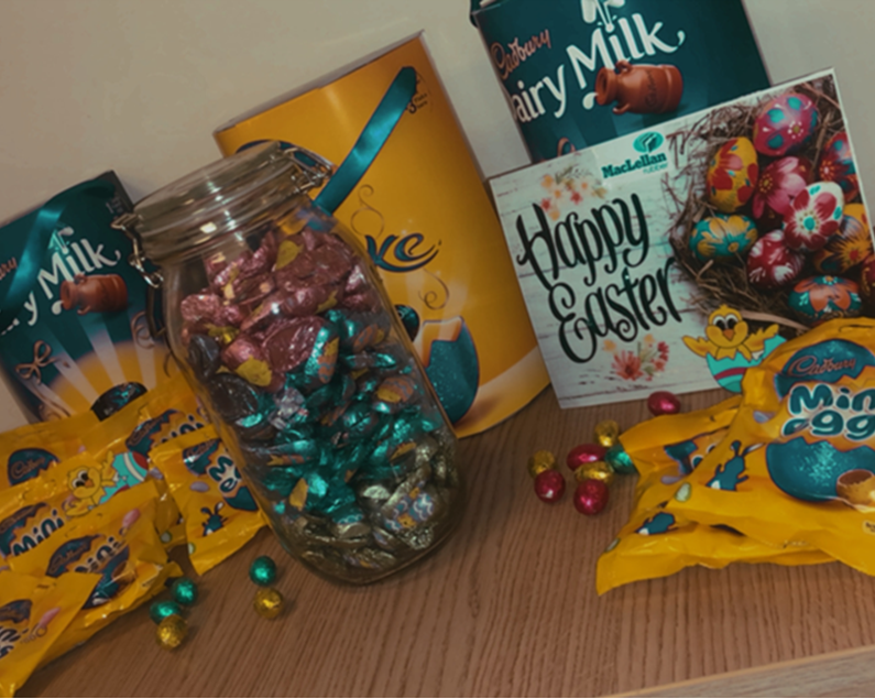 MacRubber's tweet photo. The Great Easter chocolate give away is back at MacLellan Rubber, just place your order before the Easter Break and guess how many chocolates are in the jar to win! we also have 3 runners up large Easter eggs. t&c apply #Easter #Compatition #giveaway https://t.co/hhQ0y7Gnkf