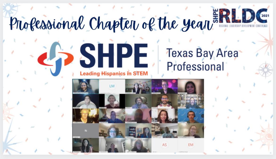 SHPETBAC's tweet photo. #SHPETBAC was chosen @SHPE_region5 Professional Chapter of the year during #RLDC5.

Thanks to all our members, volunteers, student chapters and sponsors! https://t.co/nf1UqS6MiV