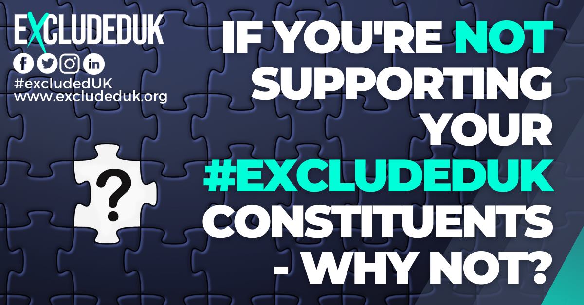 ExcludedUK's tweet photo. 👇 We know who has and who hasn't.

People will remember those who chose the comfort of their own salary and followed the party line instead of being right, honourable and standing up for their constituents.

#ExcludedUK https://t.co/svinDcoVMd