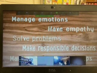 Clydianw's tweet photo. Mrs. Valentine’s class learning about managing emotions.  #selday @PDESRams ! #ncssbethebest #pbis #gapbis #pbisrewards #rethinked @EagerEducator @AmieCumming1 https://t.co/vL8xXXOTIz