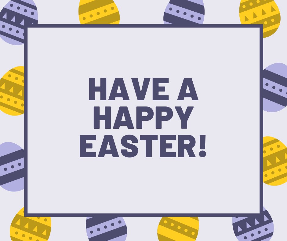 UHIMoray's tweet photo. Wishing all of our staff and students a Happy Easter! 🐰🐣

Remember 🌈 We will be closed on Friday 2nd and Monday 5th April but you can still contact our support services at any other time during the Easter break.

#ChooseMoray #HappyEaster #CollegeClosure https://t.co/m63alkBipK