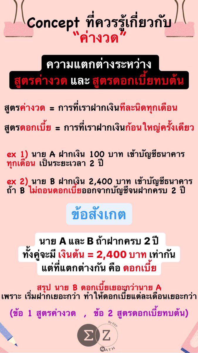 คณิตไม่ยาก ถ้าไม่เรียน tweet media