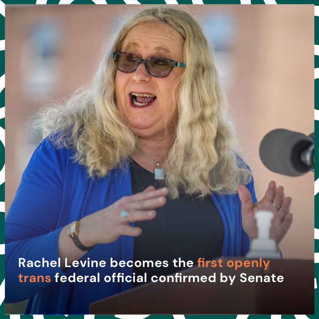 Dr. Rachel Levinel has become the first openly transgender person to be confirmed by the US Senate.