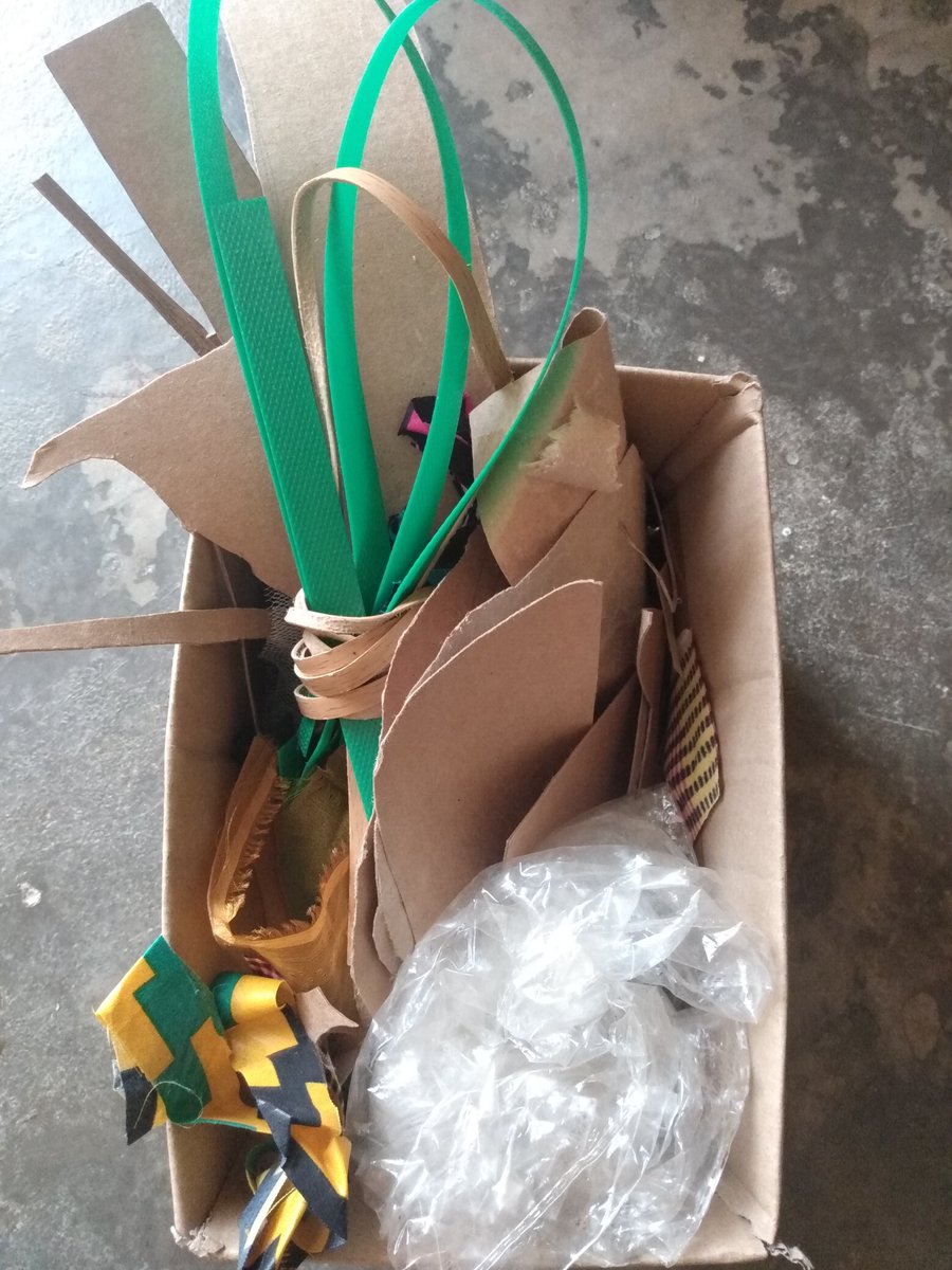 nene_really's tweet photo. A discarded ludo frame, scrap fabric, some building site junk and there you go! #wastetowealth #recyclecraft https://t.co/DNJNk4450I