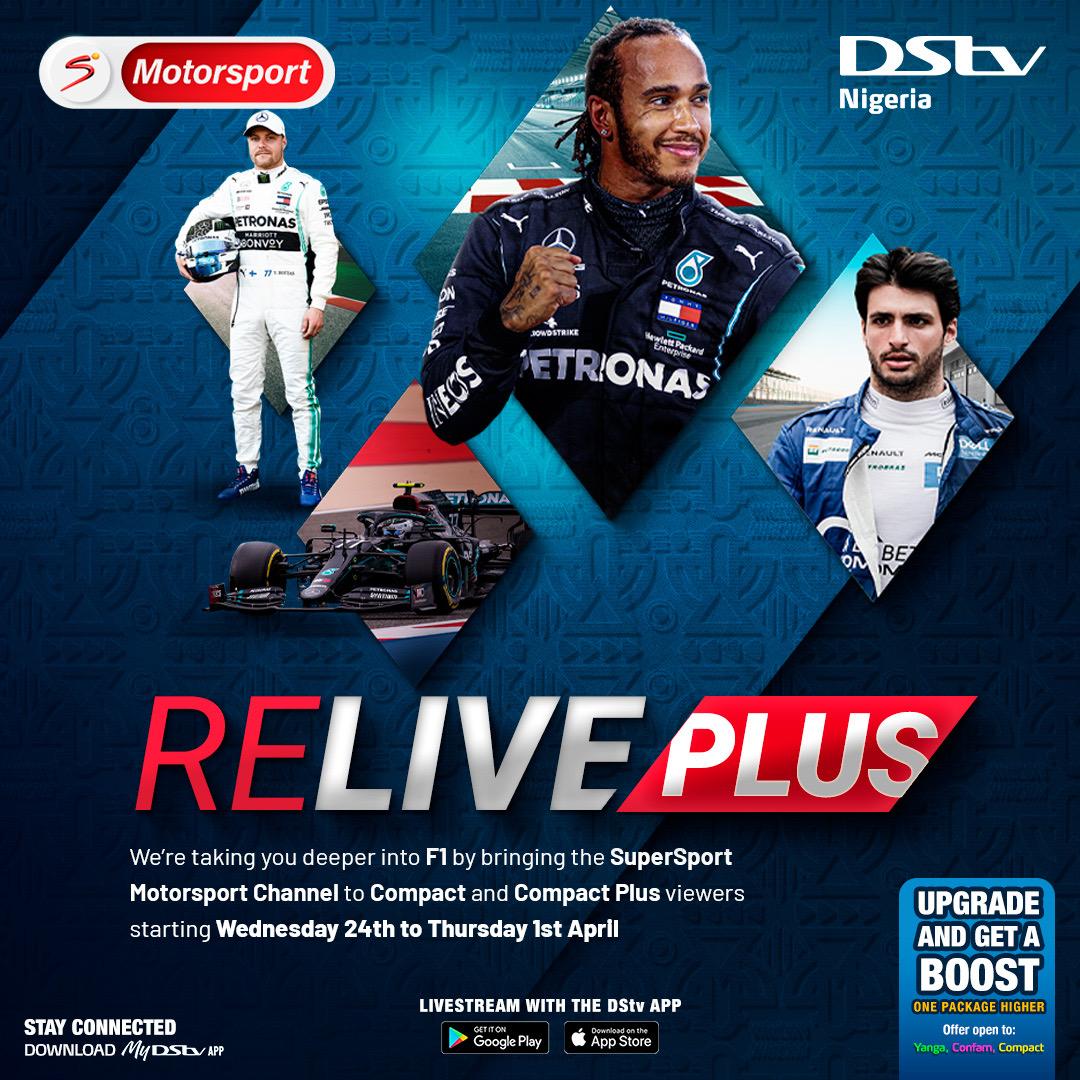 deejayfaremi's tweet photo. This international break is a perfect time to relive all your best sports moments on DStv
Catch the very best of this PL season, UFC, La Liga, Europa League, Formula 1 etc
Download MyDStvApp to renew or upgrade your subscription today
#SSRelivePlus
#WorldsBestFootball
#DStvApp https://t.co/o72UBIcioj