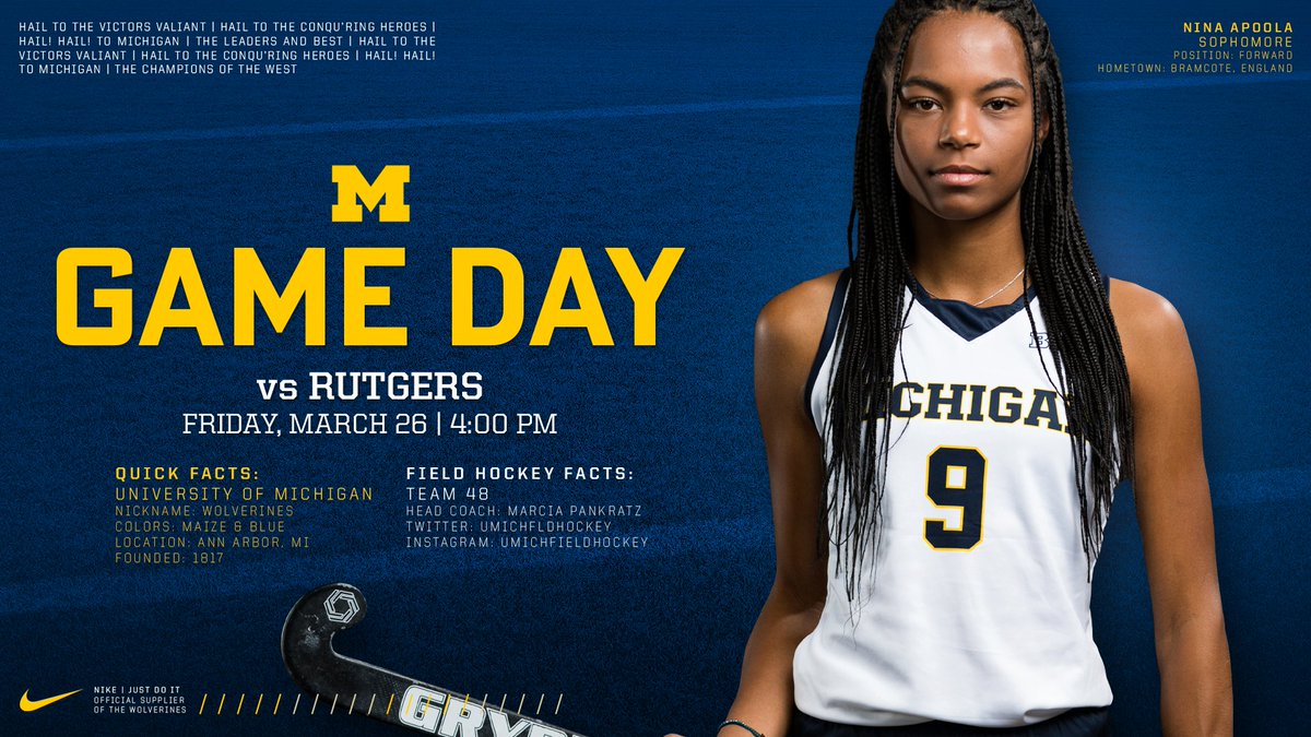 umichfldhockey's tweet photo. New weekend, new top-10 opponent!
🆚 Rutgers
⏰ 4:00 PM
📍 Ocker Field
📺 https://t.co/Lrg2Si7PNj
📊 https://t.co/CNfS8GXRx3 https://t.co/o8njpKHbI4