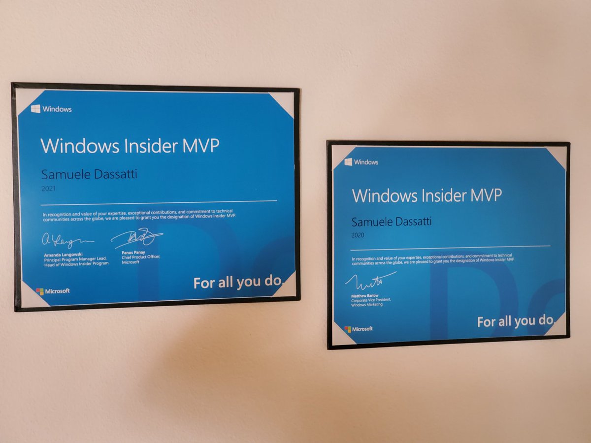 Let's hope this is the start of a large collection! <a href="/windowsinsider/">Windows Insider Program</a>