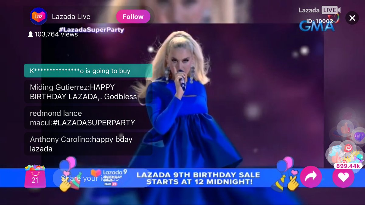 LazadaPH's tweet photo. OMG AYAN NA SYAAAAAAAAAAAAAAAAAA. YES @KatyPerry I'M A FIREWORK! 🎆 🎆 🎆  AND IMMA SHOW EM WHAT I'M WORTH 💵 💵 💵  Tune in na kayo guys! Legit si Katy Perry talaga for #LazadaSuperParty!
📺 : https://t.co/7hUgiNQZwa 
#LazadaxKatyPerry #LazadaPH https://t.co/sjpUiGAAh0