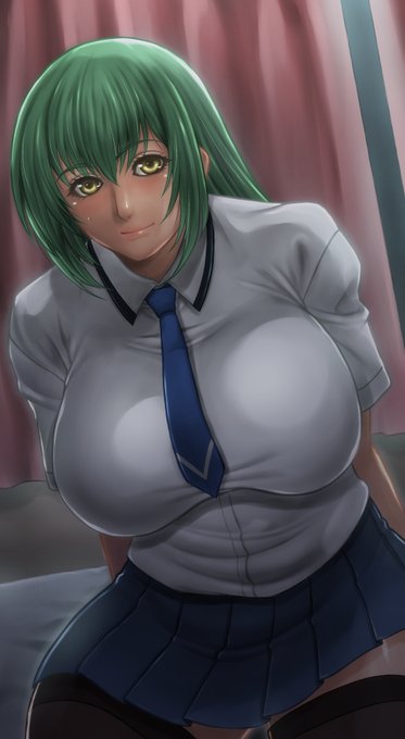 #見た人も無言で緑髪美少女貼れ 