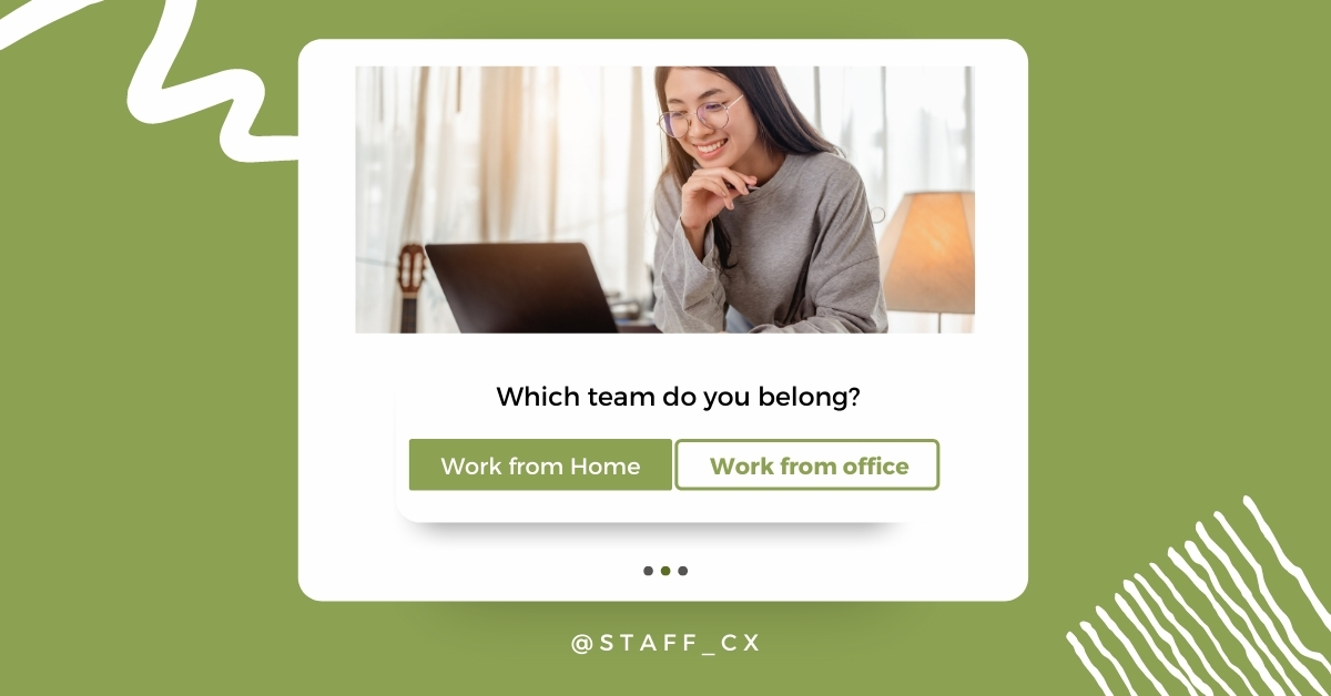 TGIF!🥳  We'd love to get to know you guys more.👀  Comment down below which team you belong!⬇️⬇️

#StaffCX #WFH #remotework #pandemic #newnormal