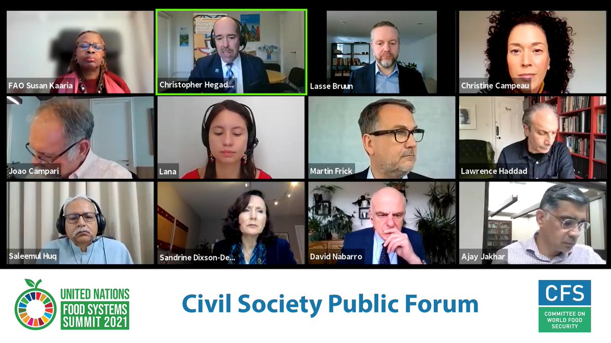 UN_CFS's tweet photo. ❗ Happening right now
@UN_CFS Secretary @ChrisHegadorn is moderating the @UN @FoodSystems Summit Civil Society Public Forum
Inclusivity, at the heart of #CFS’s work, is the only way forward in transforming our #FoodSystems
Follow @FoodSystems to watch the livestream https://t.co/F5HiW8gu8w