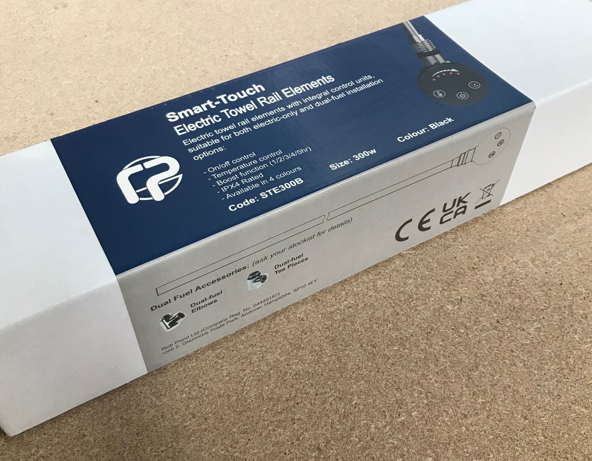 RobPond_Ltd's tweet photo. Introducing the all-new SmartTouch electric towel rail elements...

🟢SmartTouch touch controls
🟢Integral control unit
🟢On/off function
🟢Output control
🟢5 boost settings
🟢4 colour choices

Get in touch to find out more...

📞01635 283 055
📧sales@robpond.com

#newproduct https://t.co/JyqNlV1bB9