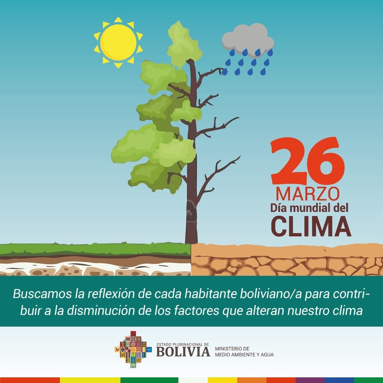 Min. Medio Ambiente y Agua on Twitter: "Hoy se celebra el #DíaMundialDelClima, con el fin de promover ambiental en temas como el cambio climático, el marco de los