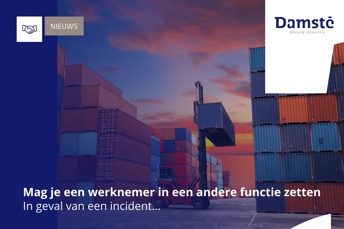 damstetweets's tweet photo. Mag je een werknemer zo maar in een andere functie zetten (met bijbehorend lager loon) in geval van een ernstig incident? Collega Wouter vertelt er meer over ➡ https://t.co/I3Am5SYxZY https://t.co/P8pBCW7qpP