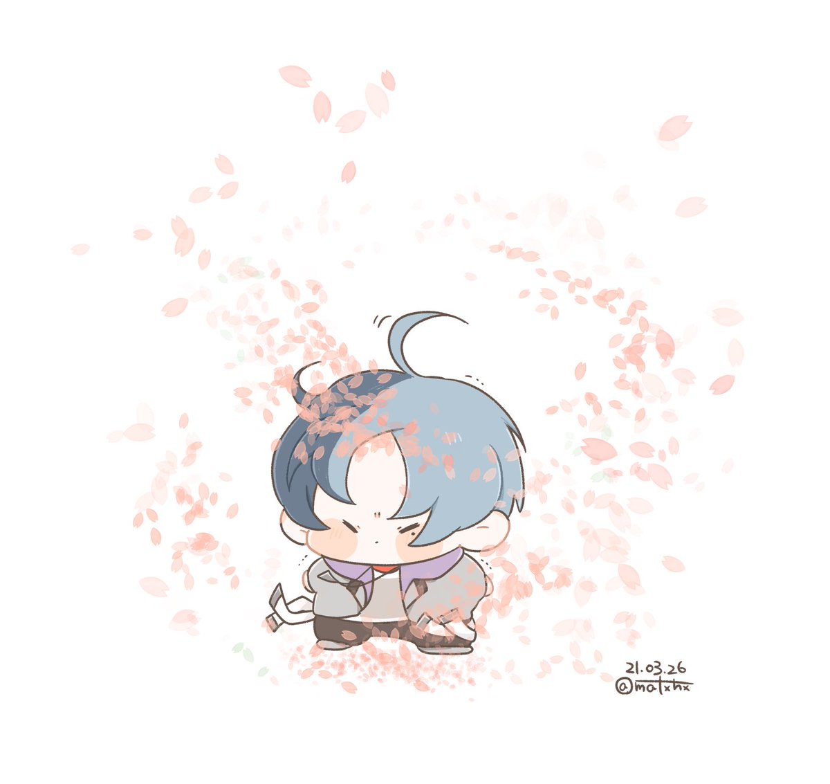 「🌸🍃🌀🍃 」|まっす🍼のイラスト