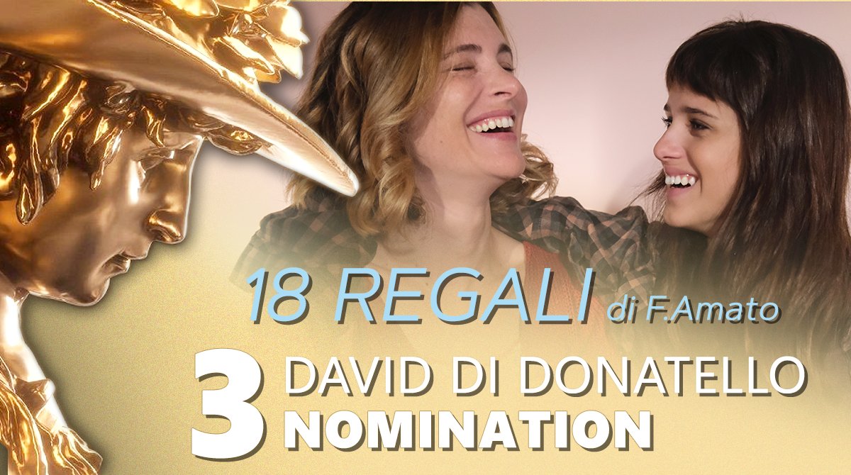 luckyredfilm's tweet photo. #18Regali di #FrancescoAmato, film ispirato alla vera storia di #ElisaGirotto e prodotto da #LuckyRed, è candidato a 3 @PremiDavid: Migliore attrice protagonista #VittoriaPuccini, Migliore attrice non protagonista Benedetta @bennipi e il #DavidGiovani.
👉🎁https://t.co/Yl9Um1mG5B https://t.co/yYS92n7vTu