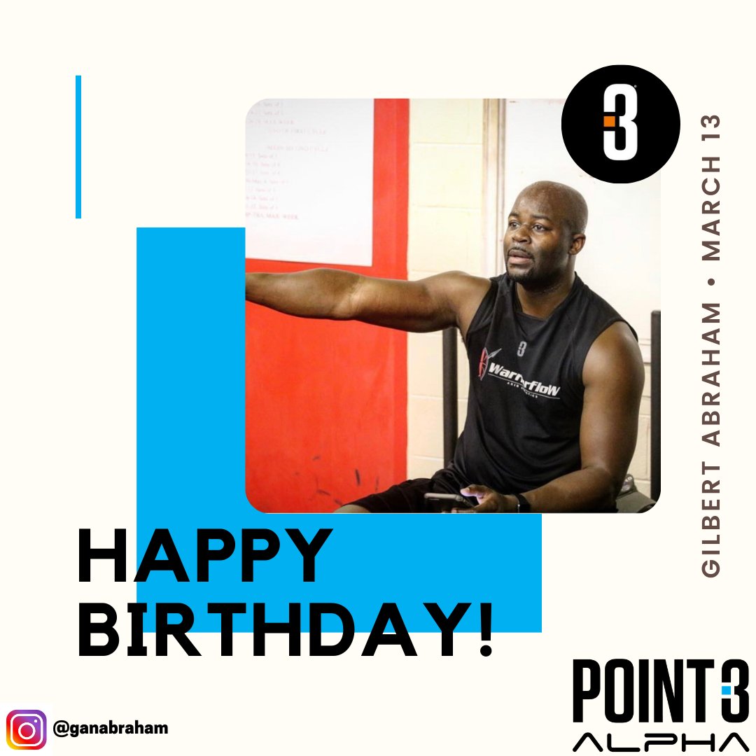 TDrakeBasktball's tweet photo. Show some love to #Point3Basketball #Alpha Trainer: Gilbert Abraham of Akin Athletics. We missed the day but don’t want to let the month end without showing some #BirthdayLove. #HappyBirthday @Ganabraham @Point3Hoops https://t.co/Yfy0C5vmlD