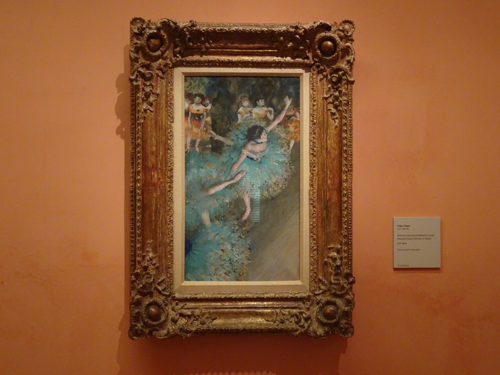 nani195's tweet photo. “Bailarina basculando (Bailarina verde)”

#Degas @museothyssen #art #painting #pintura 

#dance #greendancer #dancer #bailarina 

#photography #myphotography https://t.co/DJ2rDF3xwH