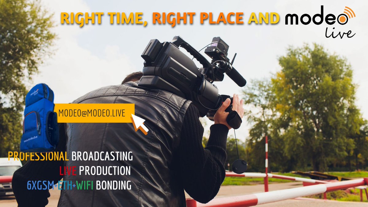 Modeo_Live's tweet photo. Right Time, Right Place and MODEO LIVE ! You will be on air in a few seconds! #Newsgathering #Mobile #LiveBroadcasting #LiveProduction #SocialMedia #BreakingNews #TV #NewsAgency #Media #Technology #Broadcasting https://t.co/sLipFFFSKS