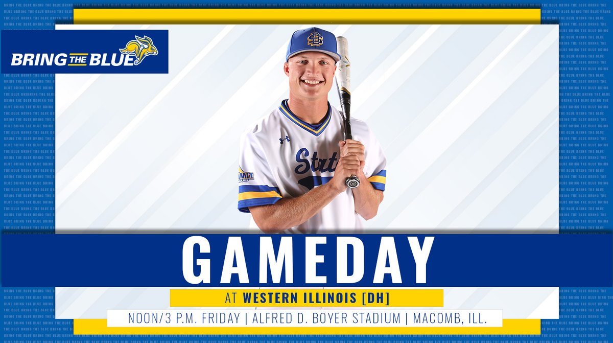 GoJacksBaseball's tweet photo. It's Gameday!

The Jackrabbits open a Summit League series at Western Illinois with a doubleheader starting at noon.
#RAB5 https://t.co/1IZP5wL5LS