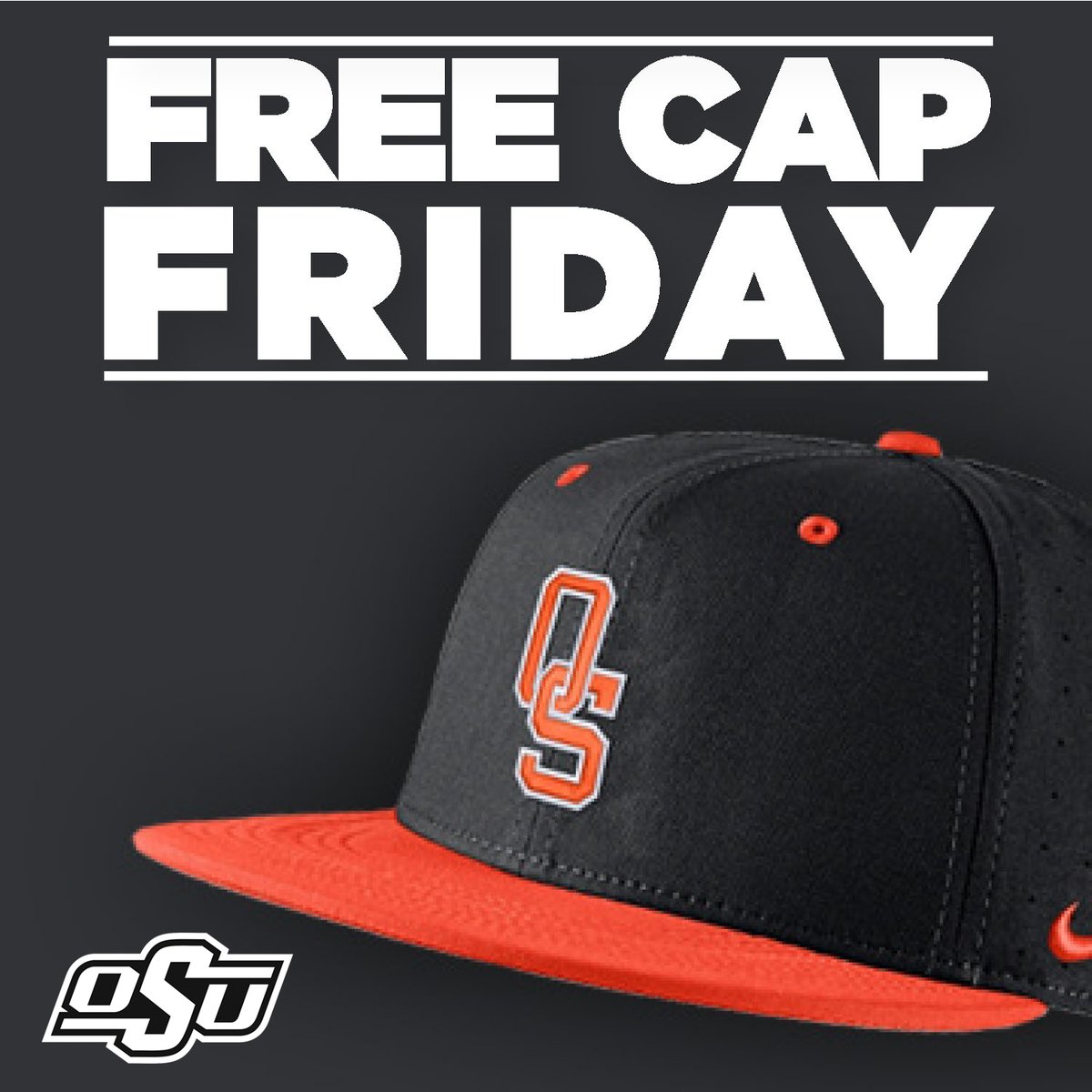 OSUGear's tweet photo. Big weekend for @OSUBaseball. Let's kick it off with a #FreeCapFriday giveaway from The End Zone!! RT & Comment for a chance to win.
https://t.co/IWUxetWtkE
#MakeItHappen I #GoPokes I #OrangeFriday https://t.co/V7GRtuDpYe