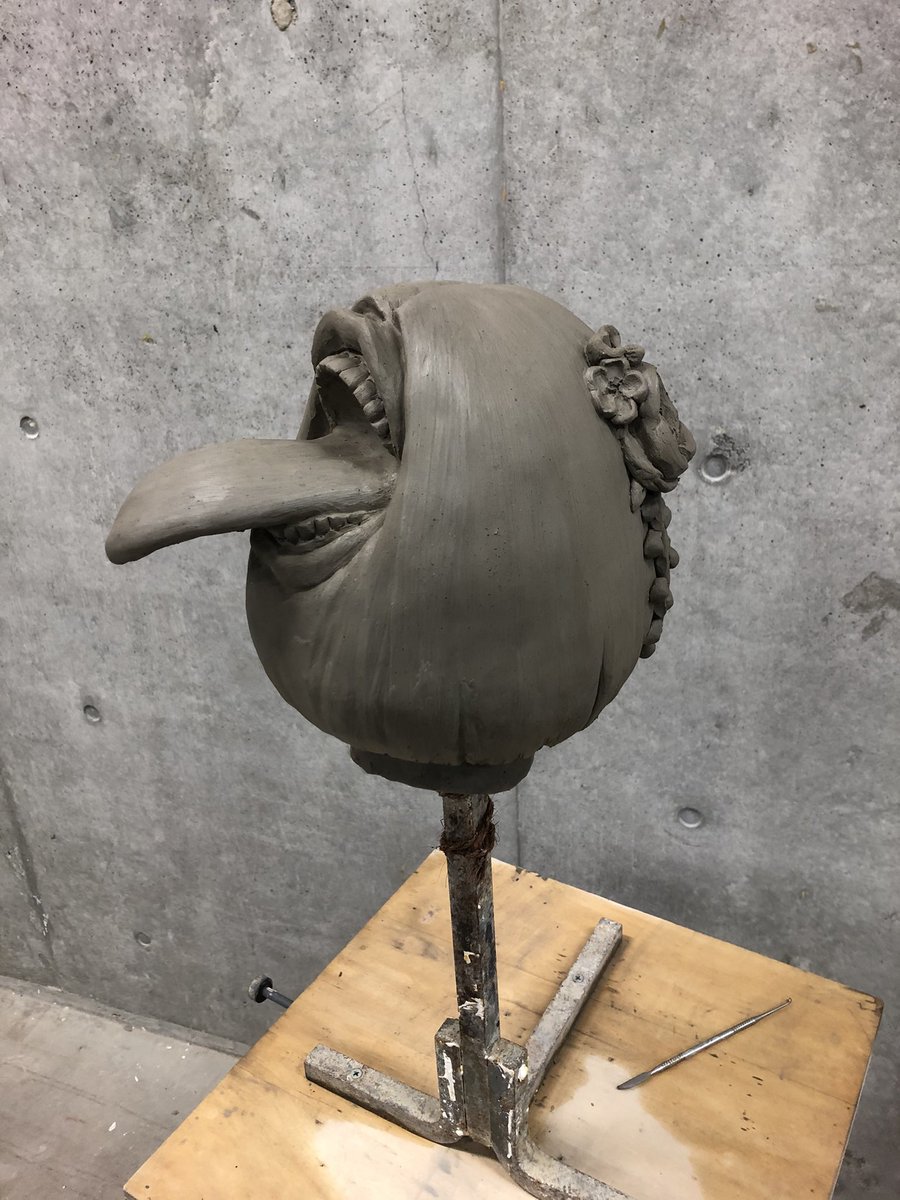 crazyugly7's tweet photo. #art #sculptor #sculpture #sculpting #いけたく #アート #彫刻 #首像 #black #artworks #二口女 #暴食 #イラスト好きさんと繋がりたい https://t.co/IVk6plKx2X