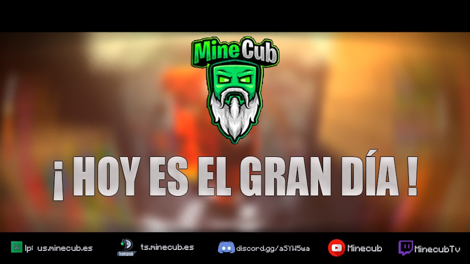 Minecub's tweet photo. 📢 | 𝗠𝗘𝗚𝗔 𝗔𝗖𝗧𝗨𝗔𝗟𝗜𝗭𝗔𝗖𝗜𝗢𝗡 𝗠𝗜𝗡𝗘𝗖𝗨𝗕 𝟮𝟬𝟮𝟭

           ✨ ¡Hoy es el Gran Día! ✨

👀 Estén atentos a las próximas horas ...

#FeelMinecub #TeamCreeperBarbudo https://t.co/xL2dGgZhjY